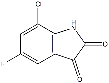 7-chloro-5-fluoro-1H-indole-2,3-dione 结构式