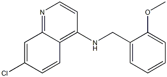 7-chloro-N-[(2-methoxyphenyl)methyl]quinolin-4-amine 化学構造式