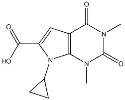 7-cyclopropyl-1,3-dimethyl-2,4-dioxo-1H,2H,3H,4H,7H-pyrrolo[2,3-d]pyrimidine-6-carboxylic acid Structure