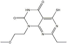 7-ethyl-5-mercapto-1-(2-methoxyethyl)pyrimido[4,5-d]pyrimidine-2,4(1H,3H)-dione Structure