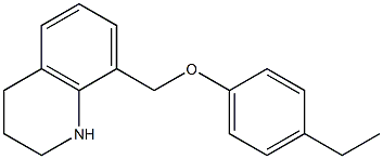 8-(4-ethylphenoxymethyl)-1,2,3,4-tetrahydroquinoline Structure