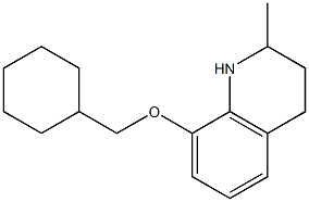 8-(cyclohexylmethoxy)-2-methyl-1,2,3,4-tetrahydroquinoline,,结构式