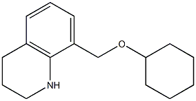 8-[(cyclohexyloxy)methyl]-1,2,3,4-tetrahydroquinoline 结构式