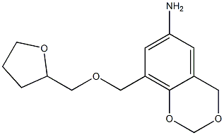 8-[(oxolan-2-ylmethoxy)methyl]-2,4-dihydro-1,3-benzodioxin-6-amine Structure