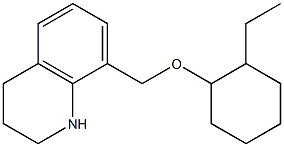 8-{[(2-ethylcyclohexyl)oxy]methyl}-1,2,3,4-tetrahydroquinoline Struktur