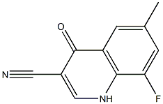 8-fluoro-6-methyl-4-oxo-1,4-dihydroquinoline-3-carbonitrile Structure