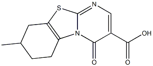 8-methyl-4-oxo-6,7,8,9-tetrahydro-4H-pyrimido[2,1-b][1,3]benzothiazole-3-carboxylic acid Structure