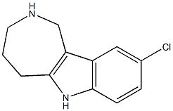 9-chloro-1H,2H,3H,4H,5H,6H-azepino[4,3-b]indole,,结构式