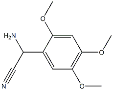 amino(2,4,5-trimethoxyphenyl)acetonitrile 化学構造式
