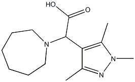 azepan-1-yl(1,3,5-trimethyl-1H-pyrazol-4-yl)acetic acid Structure