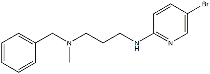 benzyl({3-[(5-bromopyridin-2-yl)amino]propyl})methylamine 化学構造式