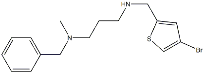 benzyl(3-{[(4-bromothiophen-2-yl)methyl]amino}propyl)methylamine Struktur