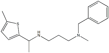benzyl(methyl)(3-{[1-(5-methylthiophen-2-yl)ethyl]amino}propyl)amine,,结构式