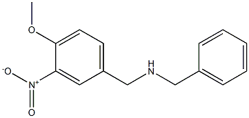 benzyl[(4-methoxy-3-nitrophenyl)methyl]amine Structure