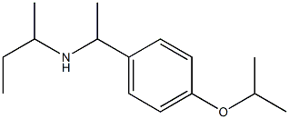 butan-2-yl({1-[4-(propan-2-yloxy)phenyl]ethyl})amine Structure