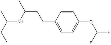 butan-2-yl({4-[4-(difluoromethoxy)phenyl]butan-2-yl})amine Structure