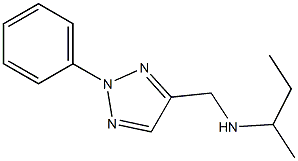 butan-2-yl[(2-phenyl-2H-1,2,3-triazol-4-yl)methyl]amine 化学構造式