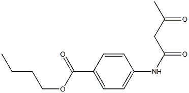 butyl 4-(3-oxobutanamido)benzoate,,结构式