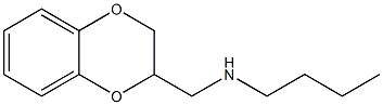 butyl(2,3-dihydro-1,4-benzodioxin-2-ylmethyl)amine,,结构式