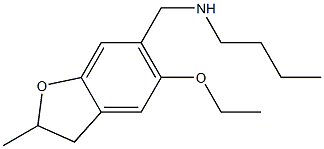 butyl[(5-ethoxy-2-methyl-2,3-dihydro-1-benzofuran-6-yl)methyl]amine Structure