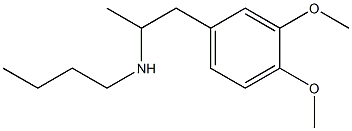 butyl[1-(3,4-dimethoxyphenyl)propan-2-yl]amine,,结构式