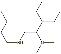 butyl[2-(dimethylamino)-3-ethylpentyl]amine,,结构式