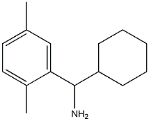 cyclohexyl(2,5-dimethylphenyl)methanamine,,结构式