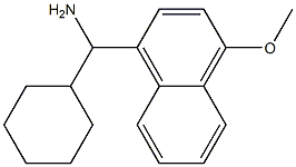 cyclohexyl(4-methoxynaphthalen-1-yl)methanamine,,结构式