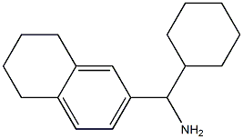 cyclohexyl(5,6,7,8-tetrahydronaphthalen-2-yl)methanamine Struktur