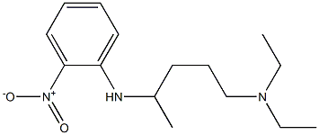 diethyl({4-[(2-nitrophenyl)amino]pentyl})amine,,结构式