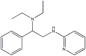diethyl[1-phenyl-2-(pyridin-2-ylamino)ethyl]amine Struktur