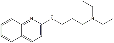 diethyl[3-(quinolin-2-ylamino)propyl]amine Structure