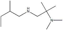 dimethyl({2-methyl-1-[(2-methylbutyl)amino]propan-2-yl})amine,,结构式