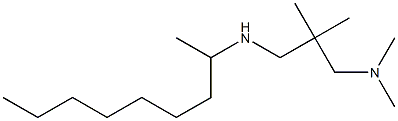 dimethyl({2-methyl-2-[(nonan-2-ylamino)methyl]propyl})amine,,结构式