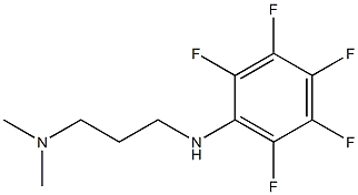 dimethyl({3-[(2,3,4,5,6-pentafluorophenyl)amino]propyl})amine,,结构式