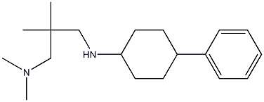 dimethyl(2-methyl-2-{[(4-phenylcyclohexyl)amino]methyl}propyl)amine Structure