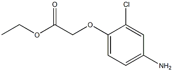 ethyl (4-amino-2-chlorophenoxy)acetate,,结构式