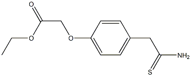 ethyl [4-(2-amino-2-thioxoethyl)phenoxy]acetate,,结构式