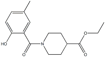 ethyl 1-[(2-hydroxy-5-methylphenyl)carbonyl]piperidine-4-carboxylate|