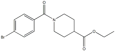 ethyl 1-[(4-bromophenyl)carbonyl]piperidine-4-carboxylate|