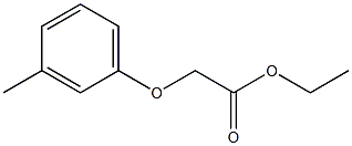 ethyl 2-(3-methylphenoxy)acetate 化学構造式