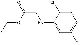ethyl 2-[(2,5-dichlorophenyl)amino]acetate Structure