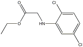 ethyl 2-[(2,5-dichlorophenyl)amino]acetate 结构式