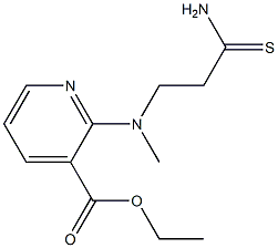 ethyl 2-[(2-carbamothioylethyl)(methyl)amino]pyridine-3-carboxylate Structure