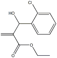 ethyl 2-[(2-chlorophenyl)(hydroxy)methyl]prop-2-enoate,,结构式