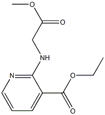 ethyl 2-[(2-methoxy-2-oxoethyl)amino]pyridine-3-carboxylate 结构式