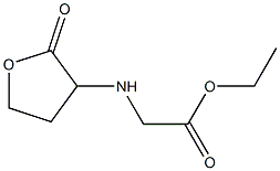 ethyl 2-[(2-oxooxolan-3-yl)amino]acetate Structure