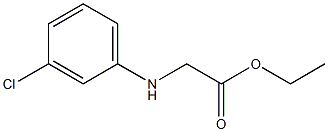 ethyl 2-[(3-chlorophenyl)amino]acetate Struktur