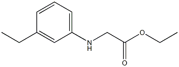 ethyl 2-[(3-ethylphenyl)amino]acetate Structure