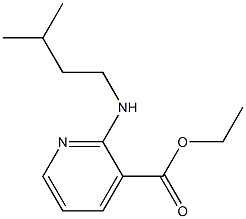 ethyl 2-[(3-methylbutyl)amino]pyridine-3-carboxylate 化学構造式